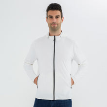 Load image into Gallery viewer, Men's Zip Up Long Sleeve UV Protective Jacket with Removable Sun Hat UPF 50+ Sun Protection