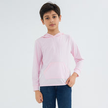 Load image into Gallery viewer, Kids Summer Essential UV Protective Long Sleeve Hoodie Shirt UPF 50+ Sun Protection