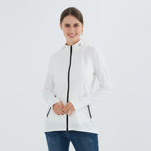 Load image into Gallery viewer, Women's Zip Up Long Sleeve UV Protective Jacket with Removable Sun Hat UPF 50+ Sun Protection