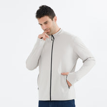 Load image into Gallery viewer, Men's Zip Up Long Sleeve UV Protective Jacket with Removable Sun Hat UPF 50+ Sun Protection