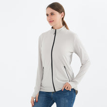 Load image into Gallery viewer, Women's Zip Up Long Sleeve UV Protective Jacket with Removable Sun Hat UPF 50+ Sun Protection