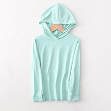 Load image into Gallery viewer, Kids Summer Essential UV Protective Long Sleeve Hoodie Shirt UPF 50+ Sun Protection