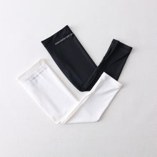 Load image into Gallery viewer, Twin Pack Unisex UV Protective Cooling Arm Sleeves with Thumb Holes UPF 50+ Two Pairs White/Black L