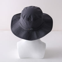 Load image into Gallery viewer, Premium Wide Brimmed UV Protective Sun Hat Gunmetal UPF 50+ Sun Protection
