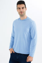 将图片加载到图库查看器，Men&#39;s Summer Essential UV Protective Long Sleeve Hoodie Shirt UPF 50+ Sun Protection
