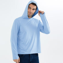 Load image into Gallery viewer, Men&#39;s Summer Essential UV Protective Long Sleeve Hoodie Shirt UPF 50+ Sun Protection
