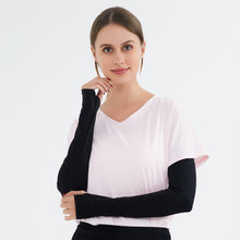 Load image into Gallery viewer, Unisex UV Protective Cooling Arm Sleeves with Thumb Holes A Pair UPF 50+ Sun Protection L
