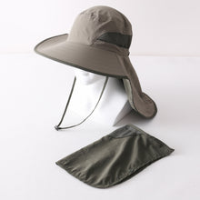 将图片加载到图库查看器，UV protective Legionnaire Style Sun Hat with Face Cover UPF 50+ Sun Protection
